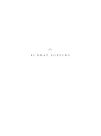 Sunday Suppers