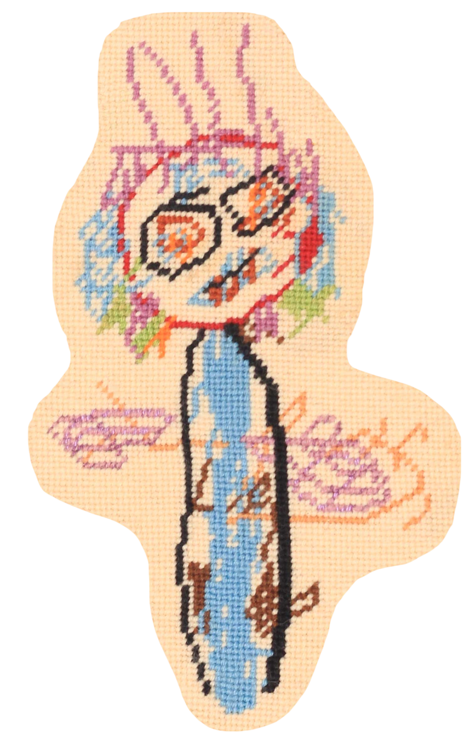 Custom Needlepoint Pillow - Child's Art