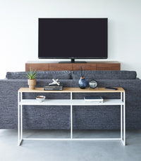 Long Console Table - Steel