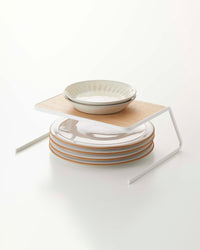 Dish Riser - Small - Steel + Wood