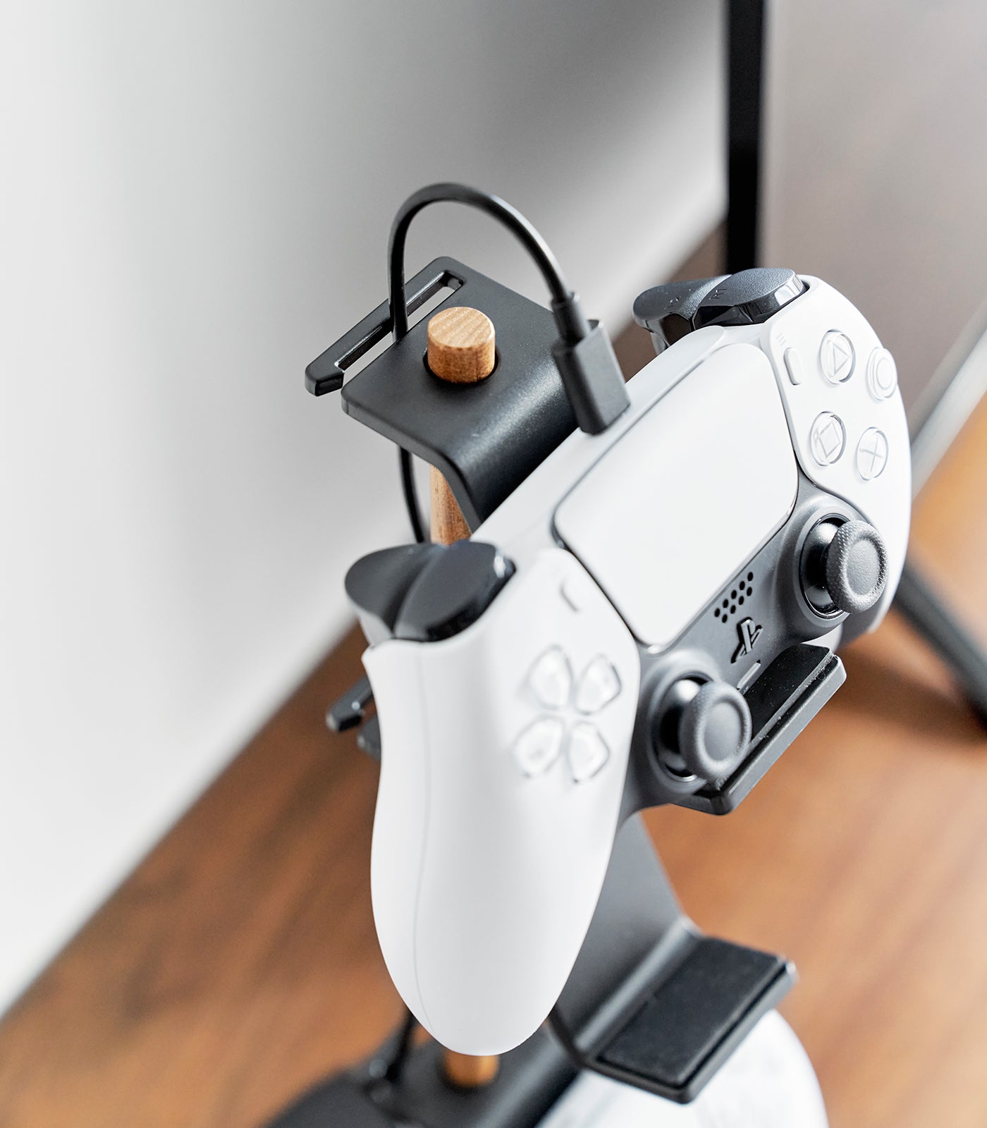 Controller Stand - Steel + Wood
