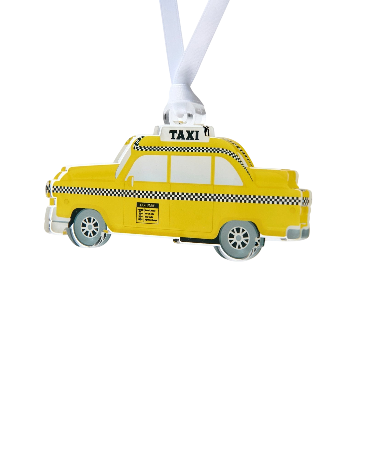 Taxi Cab Acrylic Ornament