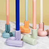 OCTAEVO Templo Candle Holder - Pink