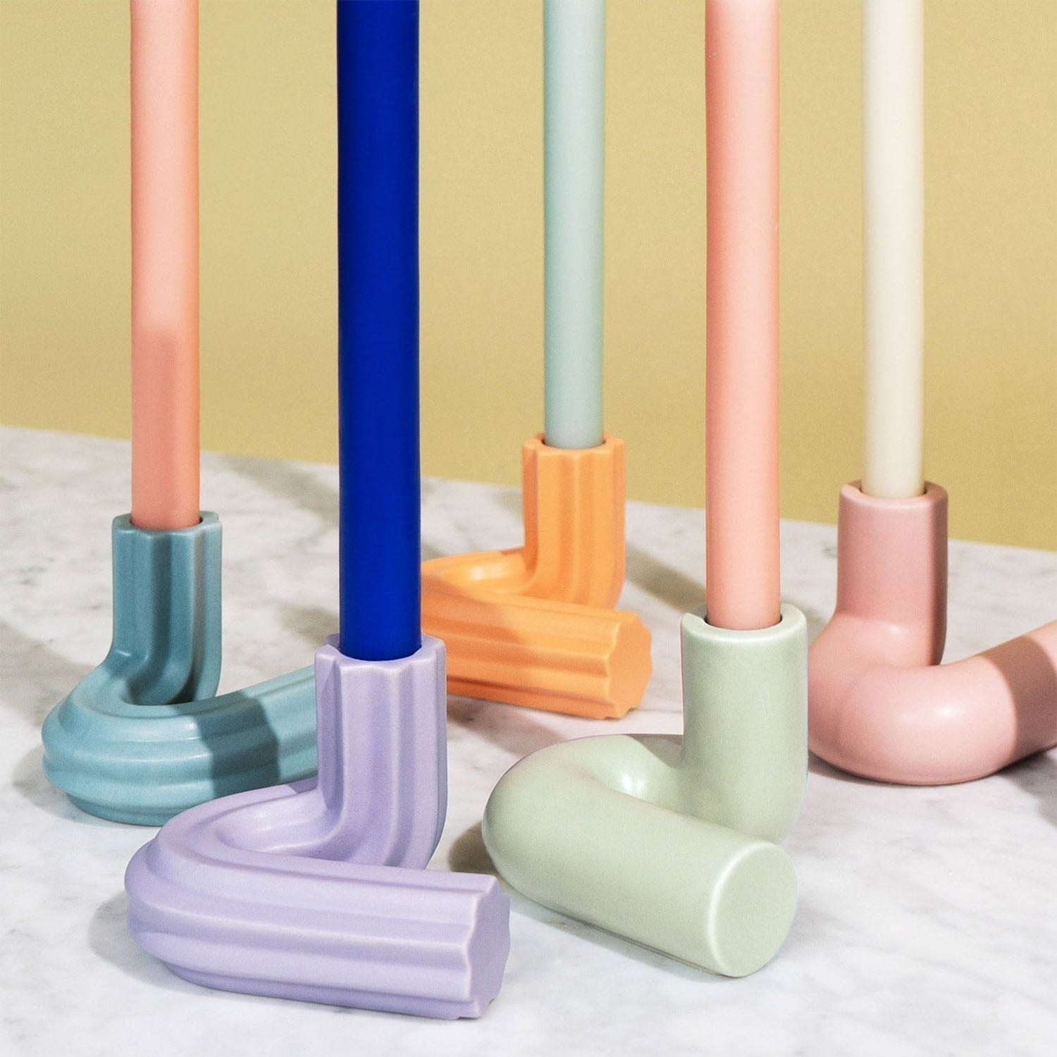 OCTAEVO Templo Candle Holder - Pink