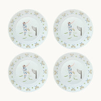 Tennis lady dinner plate (set of 4)