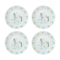 Tennis lady dinner plate (set of 4)