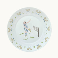 Tennis lady dinner plate (set of 4)