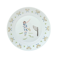 Tennis lady dinner plate (set of 4)