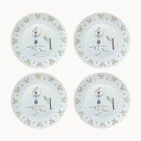 Tennis gentleman dinner plate (set of 4)