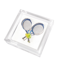 Tennis Racquets Acrylic Cocktail Napkin Holder