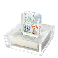 Texas Mahjong Tiles Acrylic Cocktail Napkin Holder