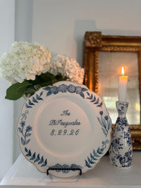 Custom Text Painted Plate by Mallory