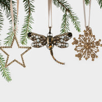 Sparkle Snowflake Ornament - Topaz
