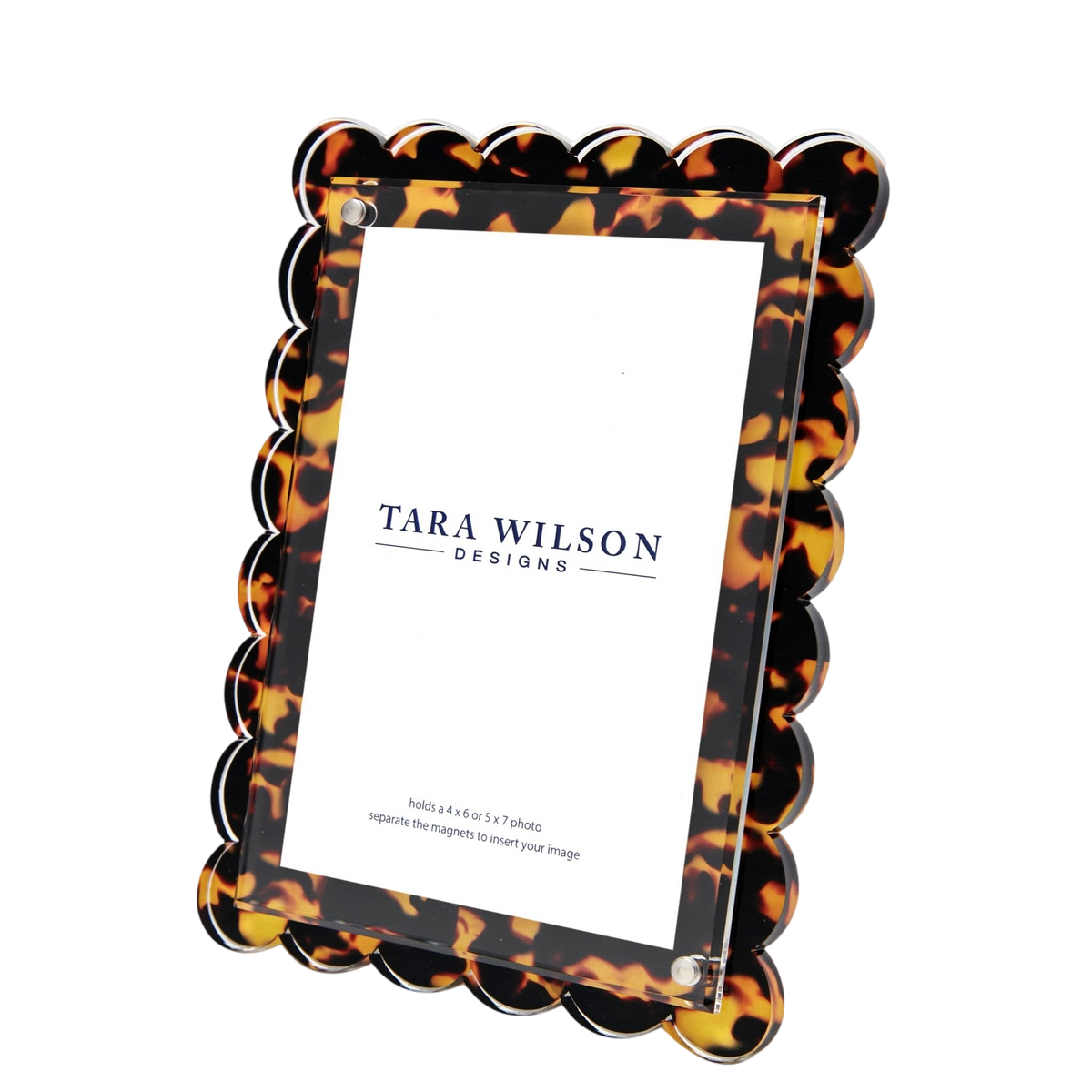 Tortoise Acrylic Scallop Frame
