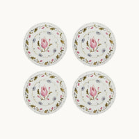 English garden dessert plate (set of 4)