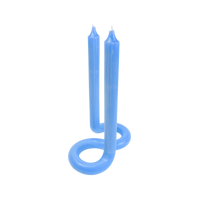 Twist Candle - Light Blue