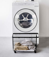 Rolling Wire Basket (14.8" H)  - Steel