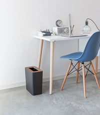 Trash Can - Rectangle - Steel + Wood