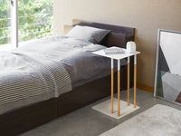 C Side Table (22" H)  - Steel + Wood