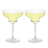 Raye Angled Crystal Margarita Glasses Set of 2