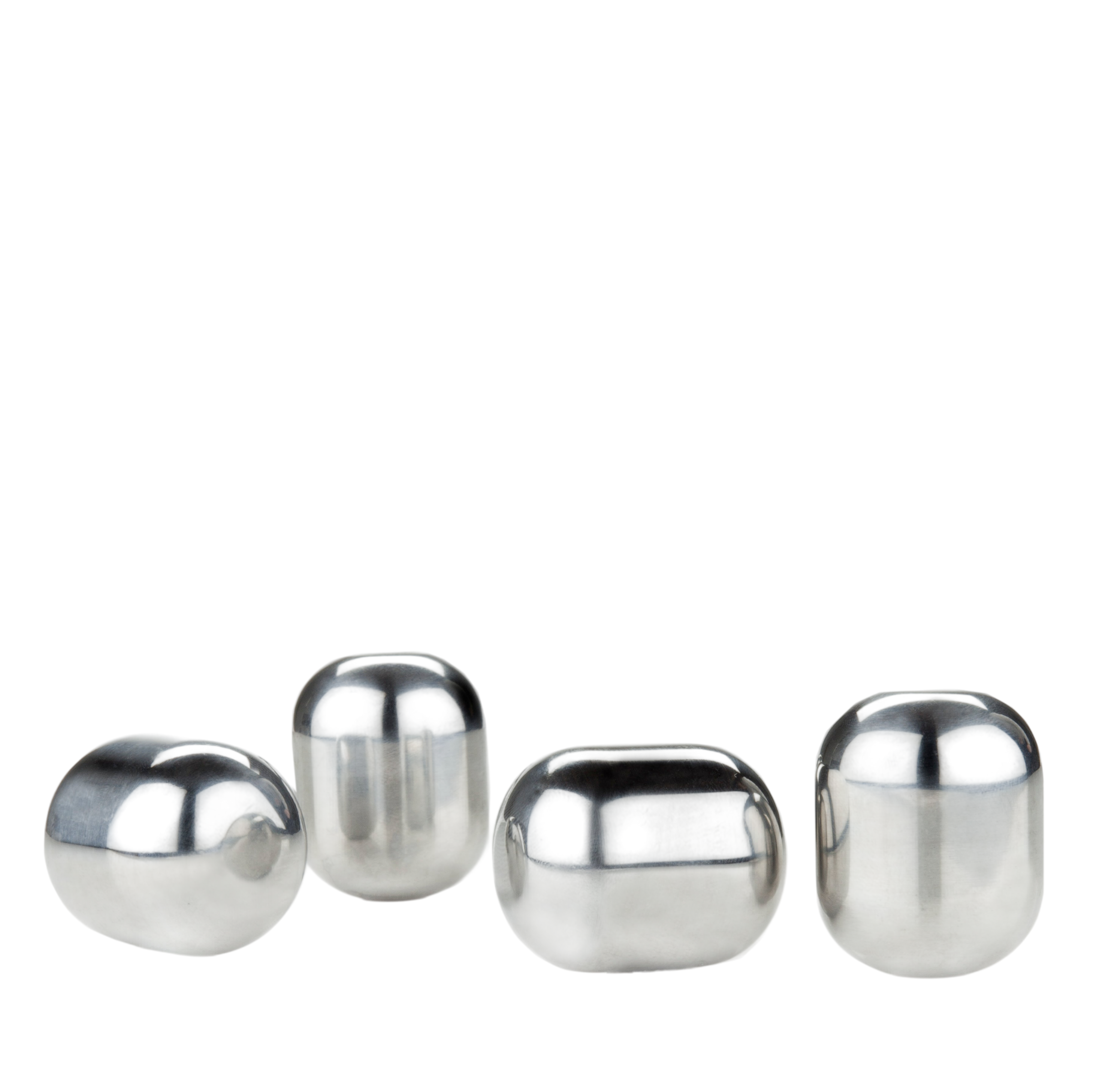 Glacier Rocks Stainless Steel Wine Globes Set of 4