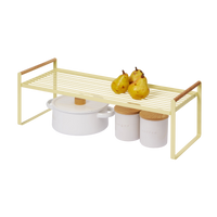 Countertop Wire Shelf - Steel + Wood