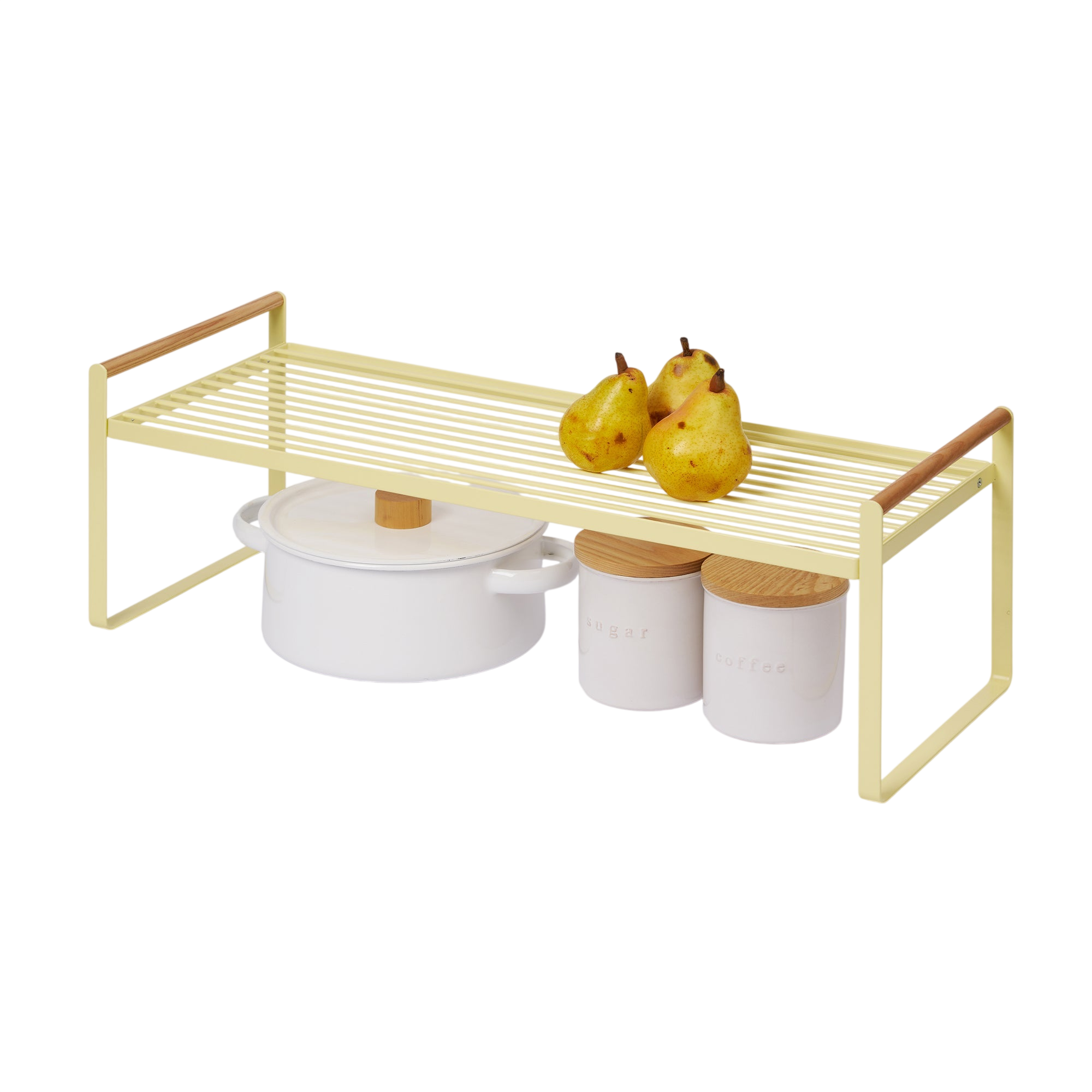 Countertop Wire Shelf - Steel + Wood
