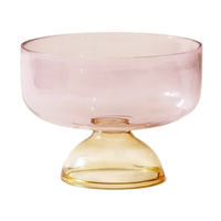 Ivy Blush Pink Dessert / Snack Bowl (Set of 4)