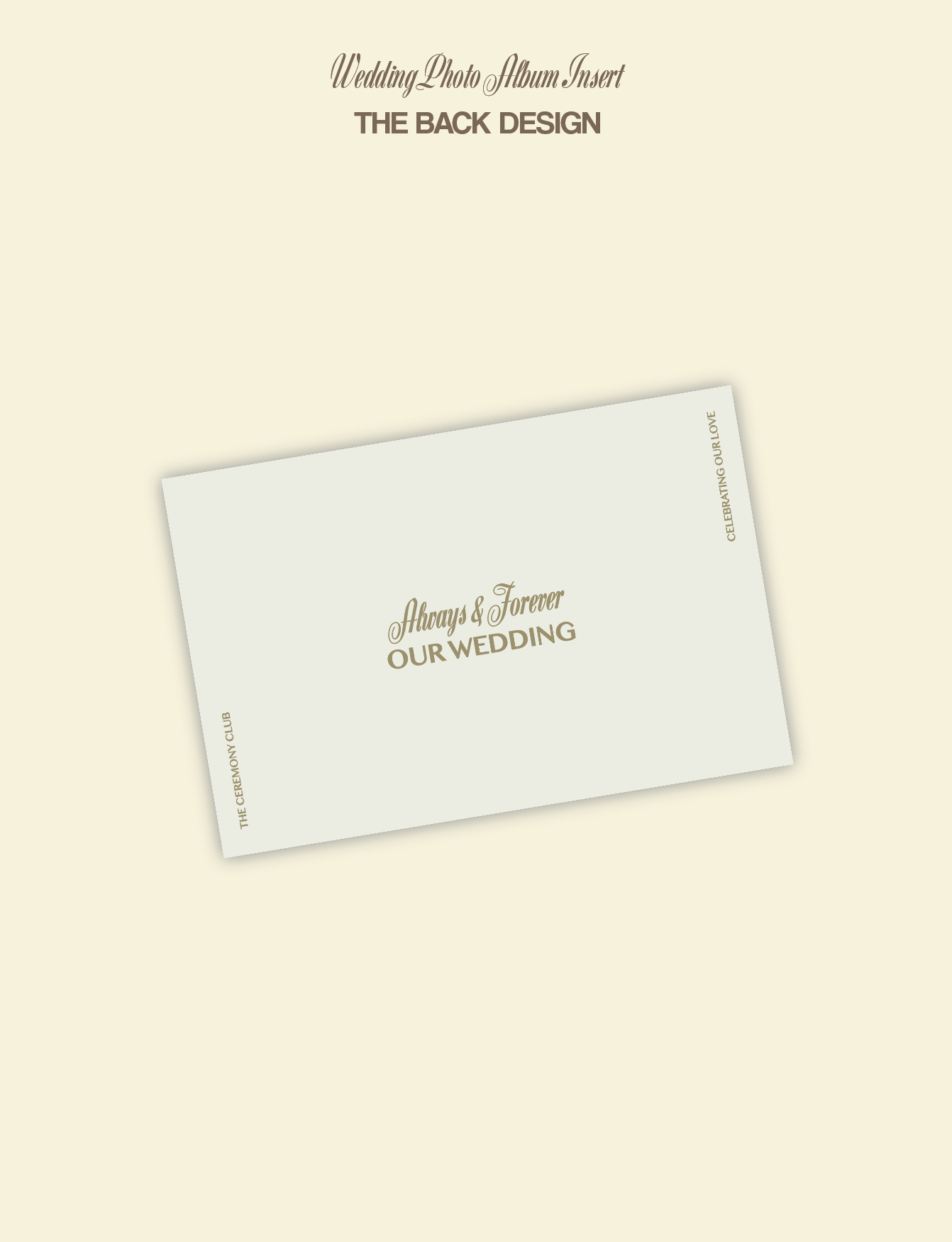 Wedding Album Insert Pack
