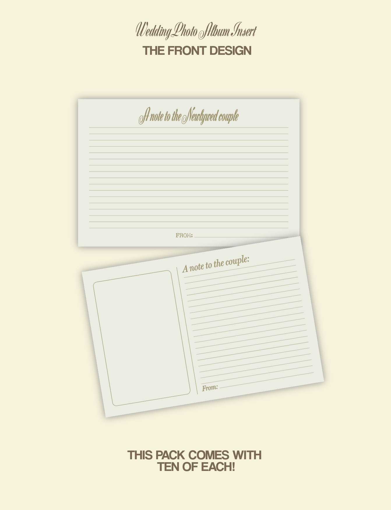 Wedding Album Insert Pack