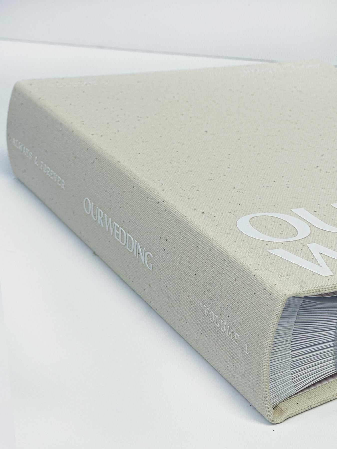 Wedding Photo Album in classic linen