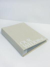 Wedding Photo Album in classic linen