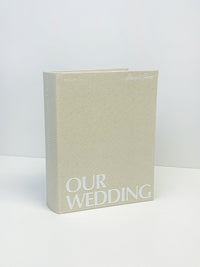 Wedding Photo Album in classic linen