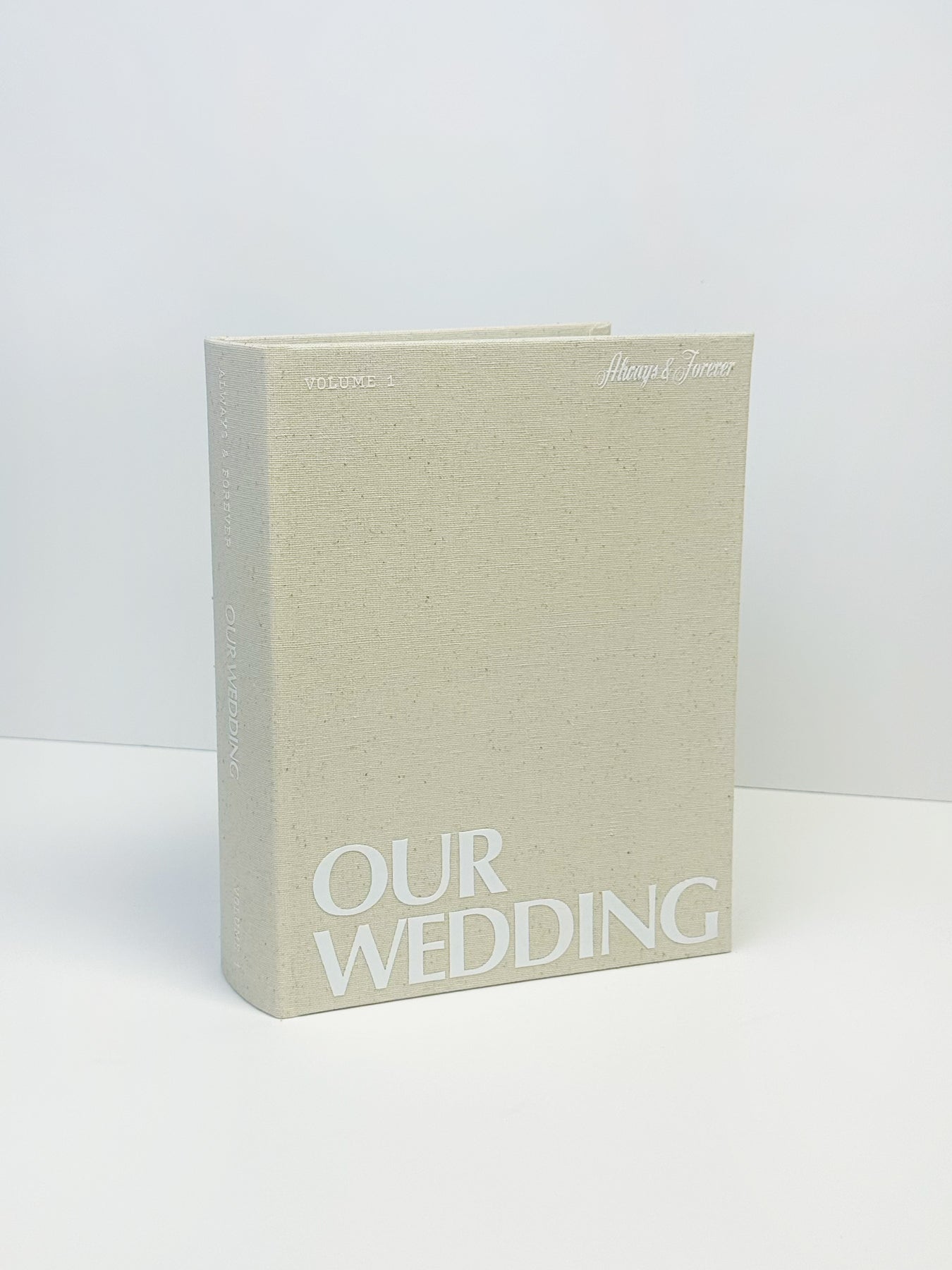 Wedding Photo Album in classic linen