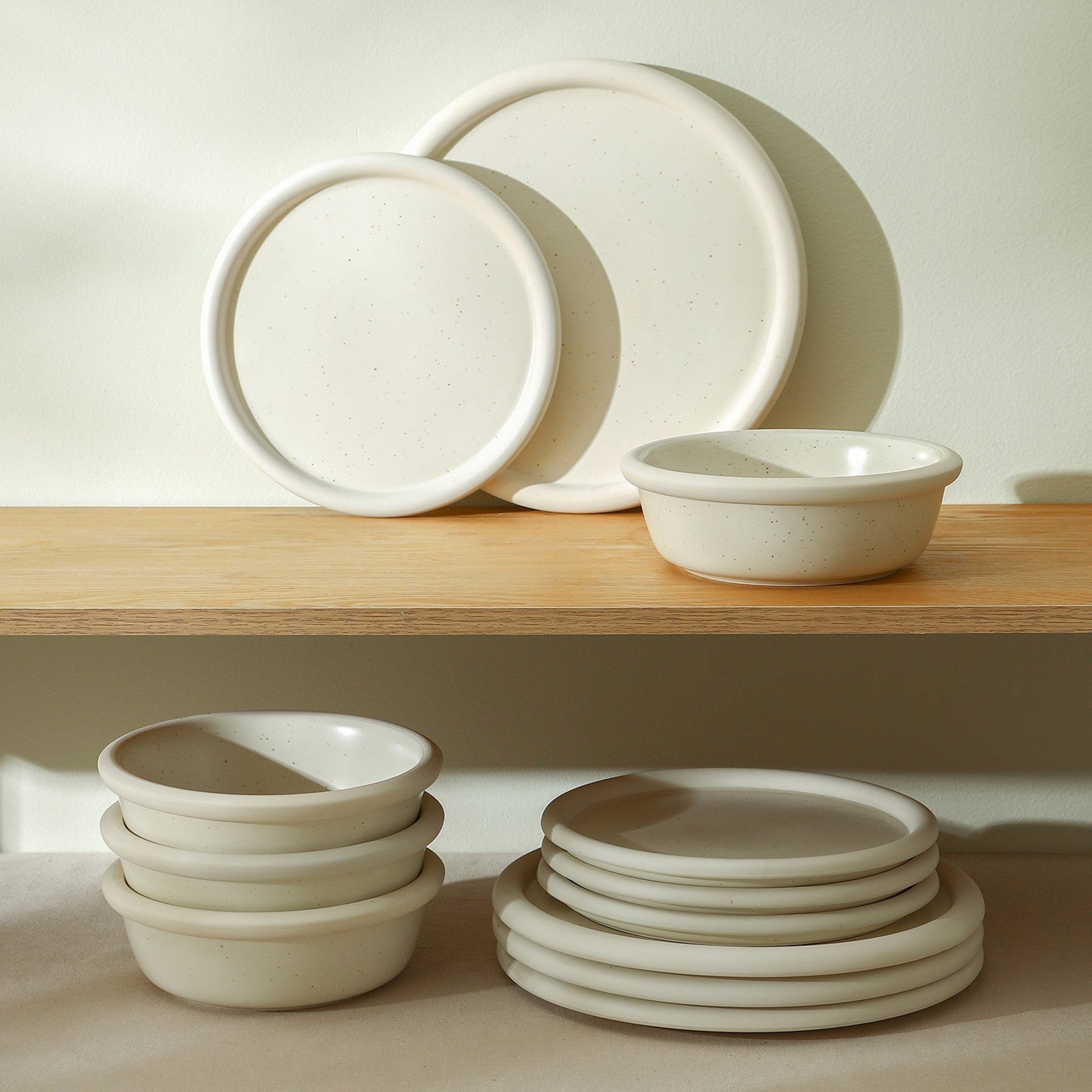 Capri Stoneware Dinnerware Set - White