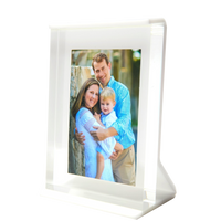 White Acrylic Retro Frame