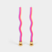 Wiggle Candles - Orange, Pink & Lavender (2 pack)