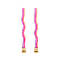 Wiggle Candles - Orange, Pink & Lavender (2 pack)