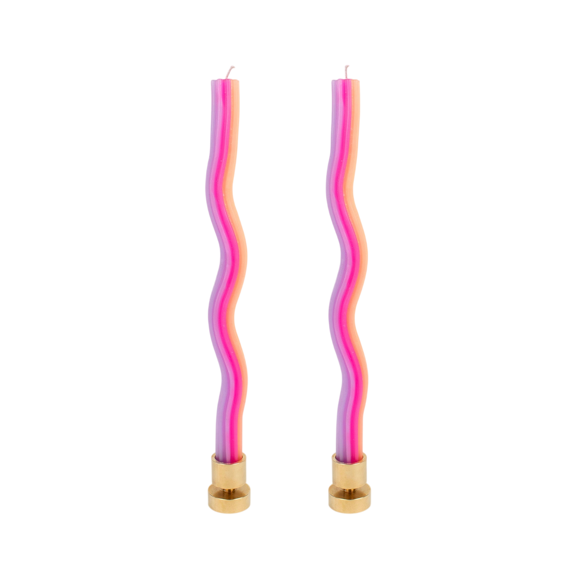Wiggle Candles - Orange, Pink & Lavender (2 pack)