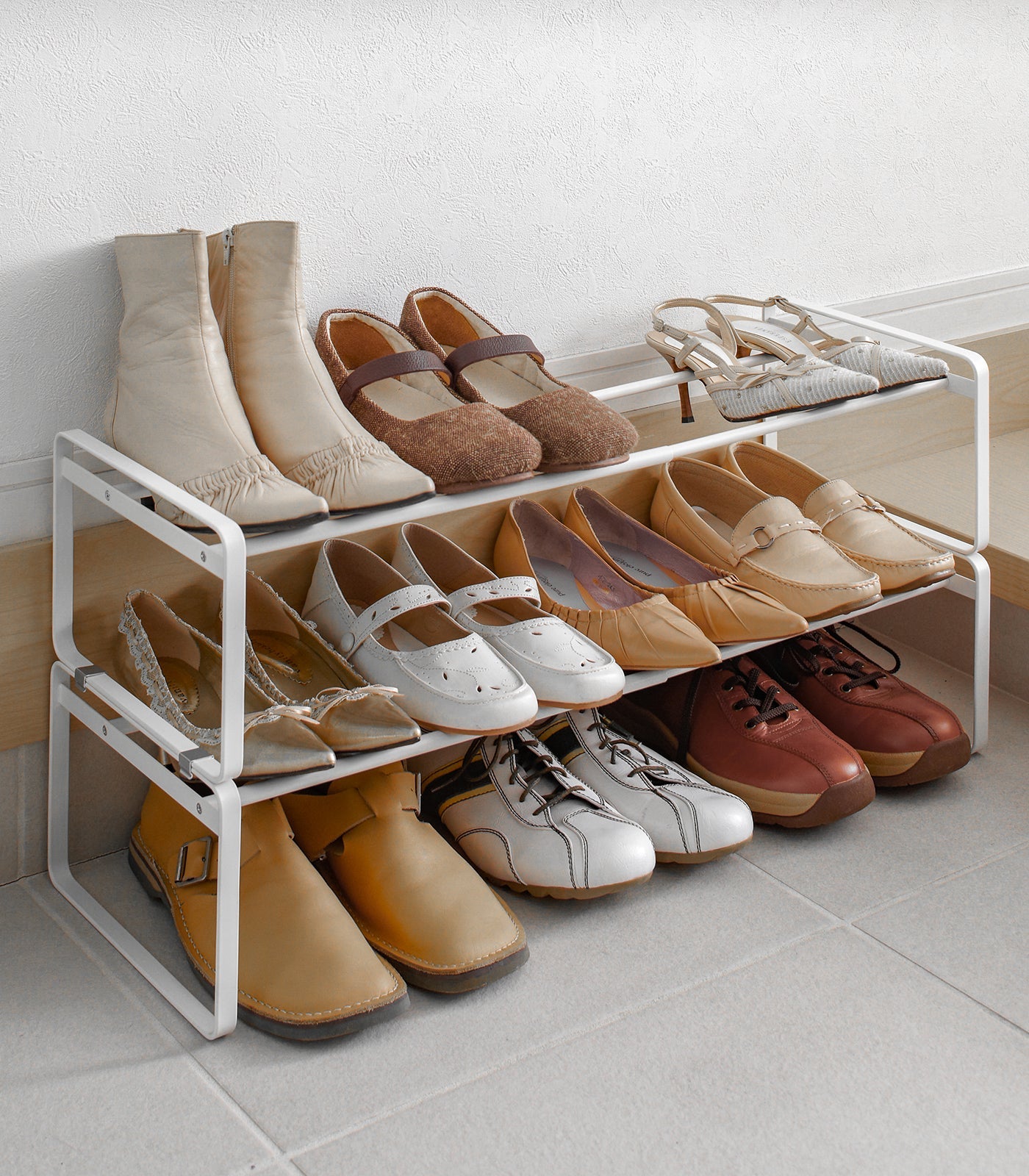 Stackable Shoe Rack (7" H)  - Steel