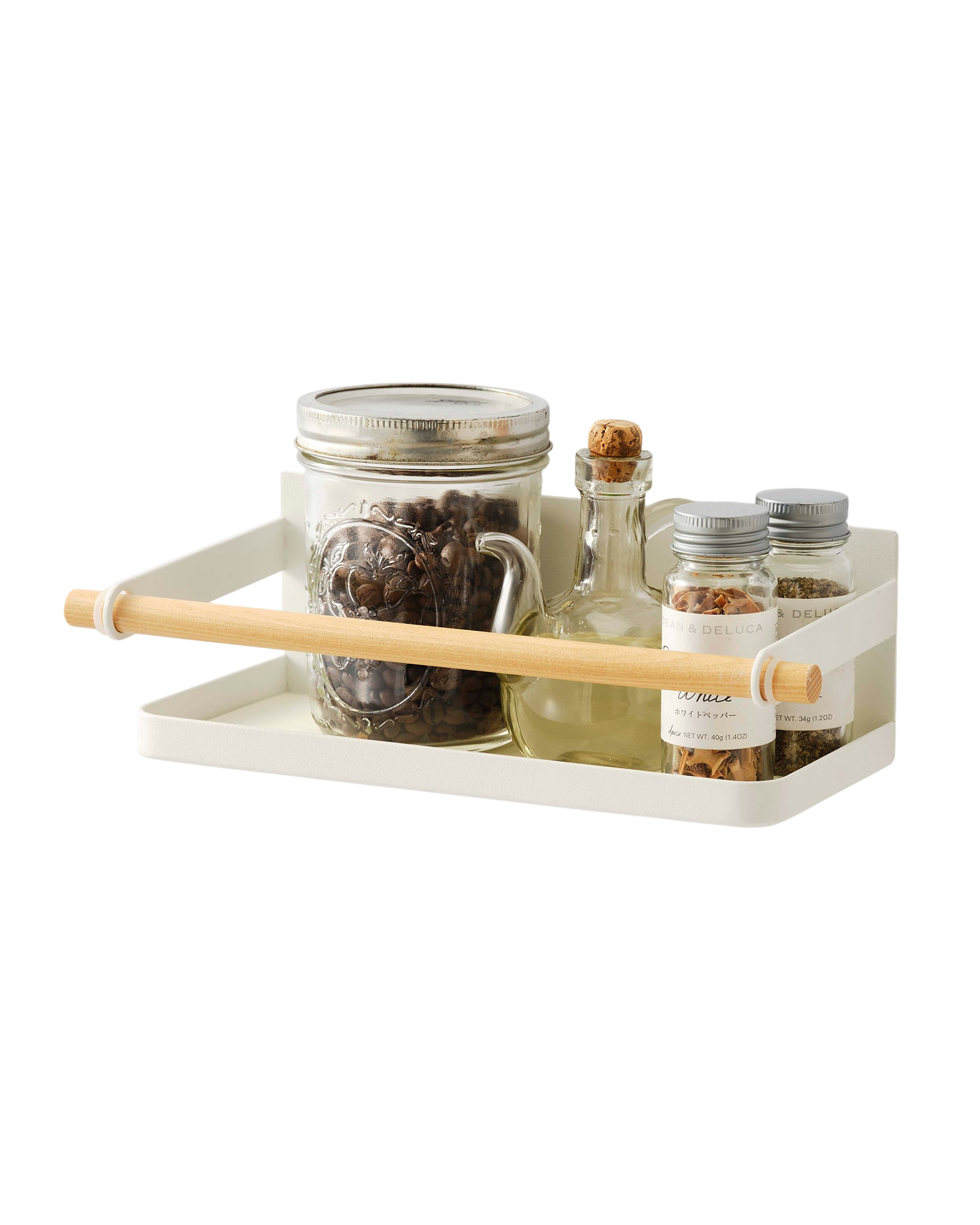 Magnetic Storage Caddy - Steel + Wood