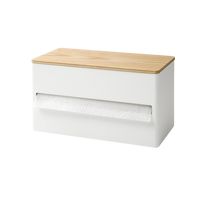 Paper Towel Dispenser - Steel + Wood