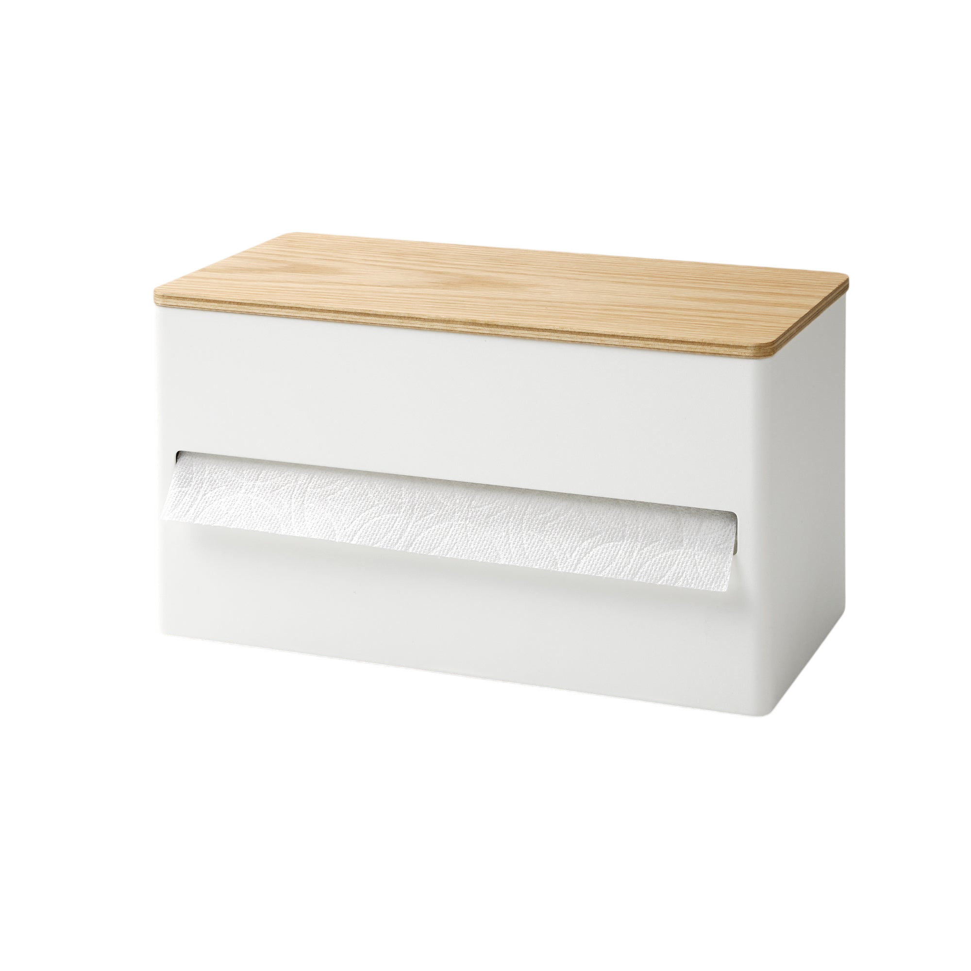 Paper Towel Dispenser - Steel + Wood
