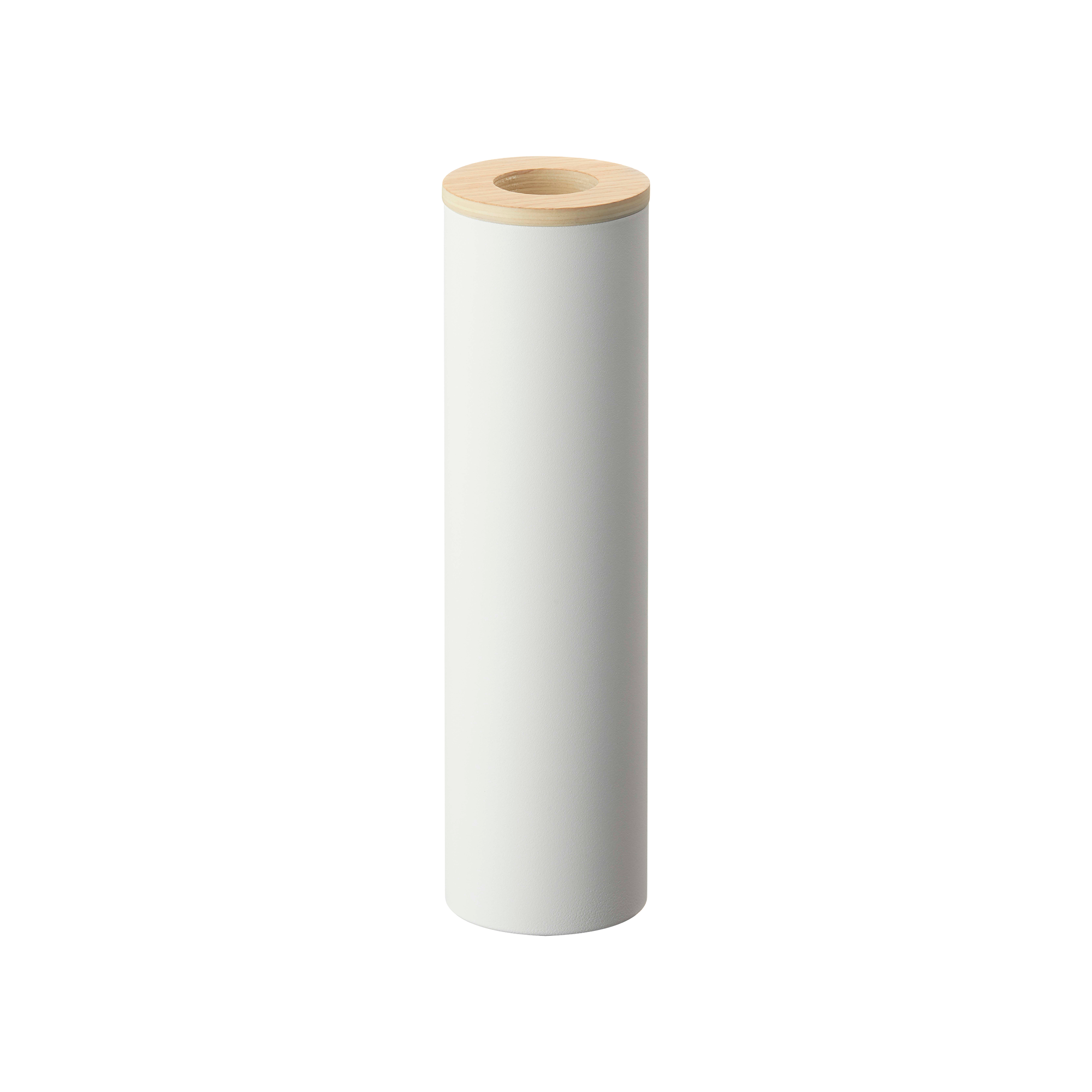 Round Tissue Case - Steel + Wood