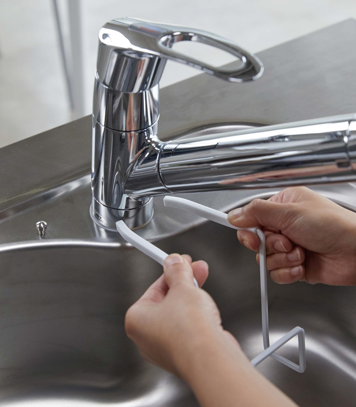 Faucet-Hanging Sponge Holder - Single - Steel