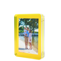 Yellow Acrylic 4" x 6" Flip Frame