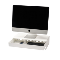Monitor Stand With Drawer - Steel