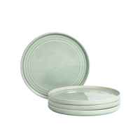 Claire Stoneware Dinner Plate Set - Green