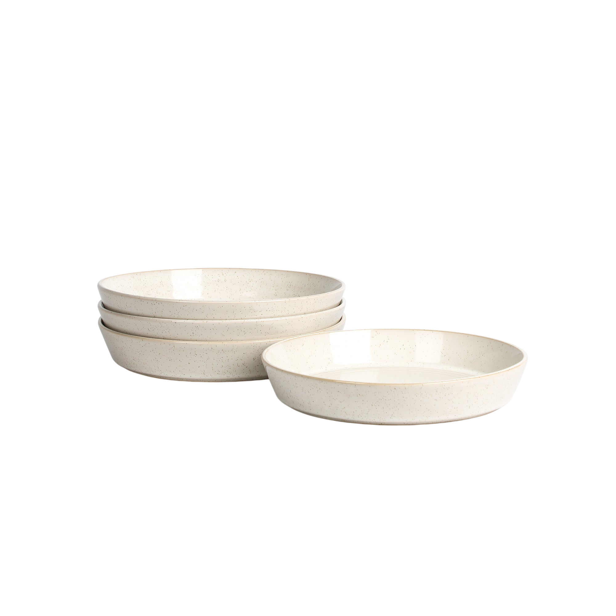 Claire Stoneware Pasta Bowl Set - White