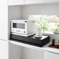 Countertop Drawer with Pull-Out Shelf - Wide - Steel